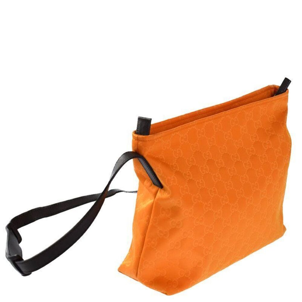 Gucci Leather Bag ssima Shoulder Brown Orange